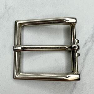 Silver Tone Simple Basic Belt Buckle